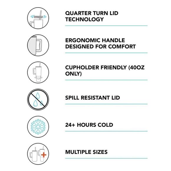 Simple‎ Modern Trek 40oz Tumbler with Handle and Straw Lid, WOODLAND ROSE - Picture 6 of 6